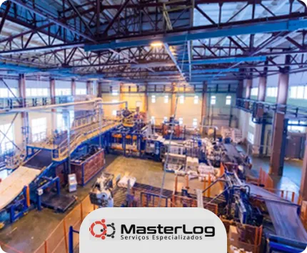 Grupo Masterlog大型物流仓库鸟瞰图
